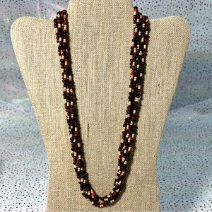 5-Strand Natural Bead Necklace